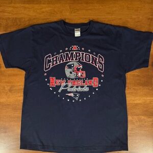 New England Patriots Adult Navy Blue T-Shirt